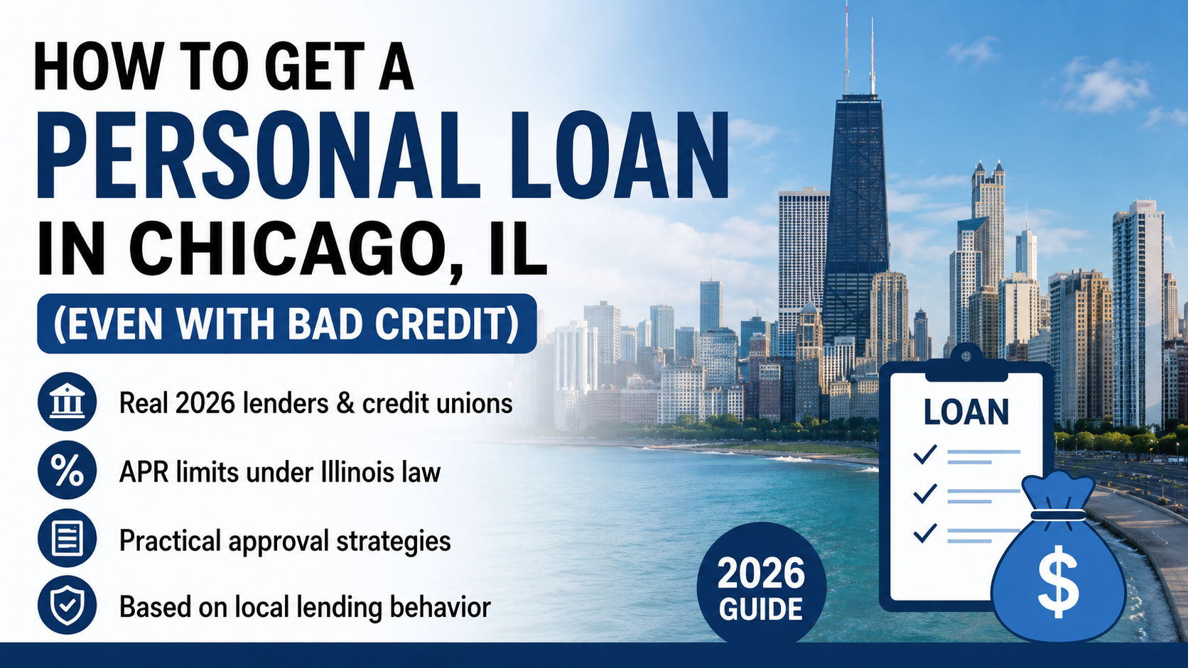 How to Get a Personal Loan in Chicago, IL (Even With Bad Credit)