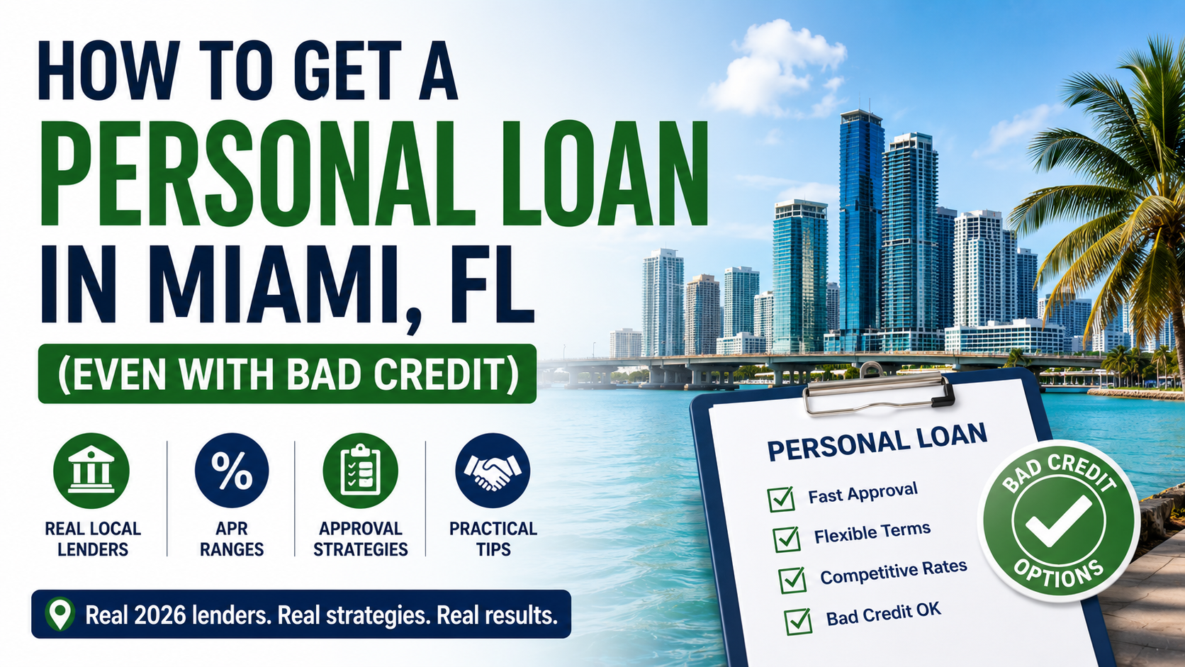 How to Get a Personal Loan in Miami, FL (Even With Bad Credit)